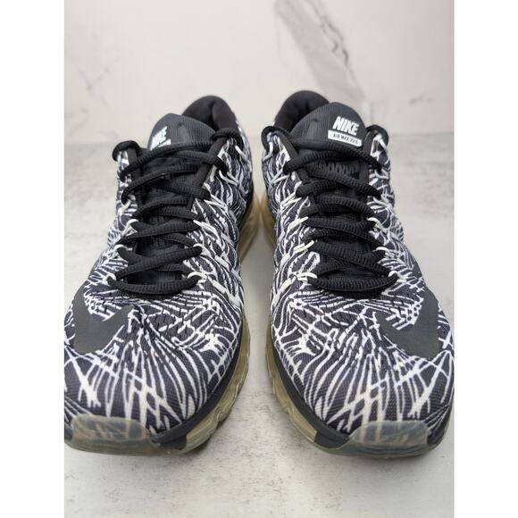 Nike Womens Air Max 2016 Print - US 8.5 Black White 818101-100 - Picture 2 of 8